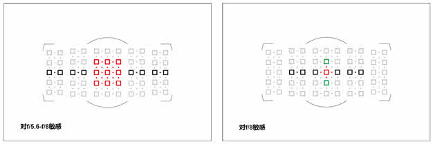 D5对焦点分布