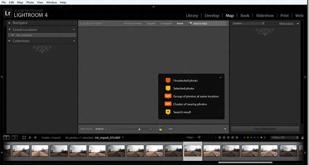 Lightroom地图模块不工作并且只显示灰色界面